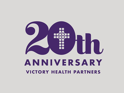Victory Health 20th Anniversary Logo branding design graphic graphic design illustration illustrator logo