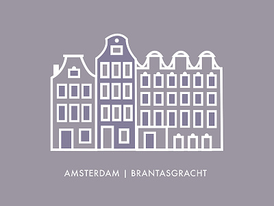 Amsterdam | Brantasgracht city graphic design illustrations travel