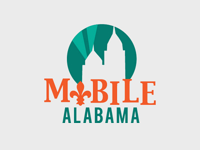 City of Mobile Logo branding city brand logo logo design mobile