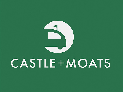 Castle & Moats Logo adobe airstream brand branding castle graphic design icon illustration logo