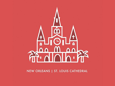 New Orleans | St. Louis Cathedral design graphic graphic design illustrator location new orleans nola places travel