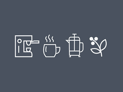 Coffee Icon Set coffee design icon illustration illustrator