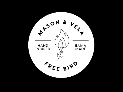 Mason & Vela Label brand branding circle graph design graphic graphic design icon illustration illustrator label logo sticker