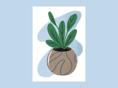 House Plant I design graphic graphic design green hand drawn illustration illustrator plant plants