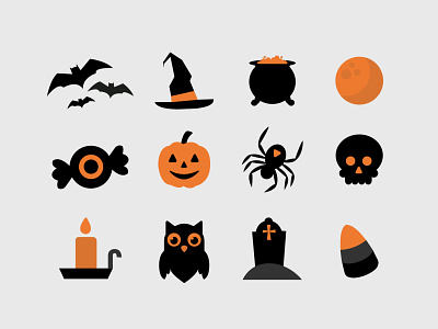 Halloween Icon Set design graphic design halloween icon illustration illustrator spooky vector