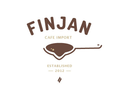 Finjan cafe coffee finjan israel logo
