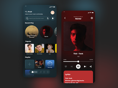 My Music Mobile App Concept