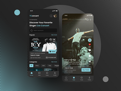 TConcert Mobile Apps cinemaconcert concert design mobile apps mobile design music product design trendimg ui ui design ux video