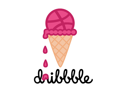 Dribbbling debut ice cream