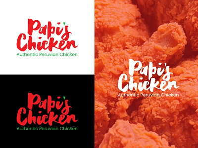 Papi's Chicken branding branding logo custom logo design designmark fiverr fiverr gig fiverr logo food logo graphic design illustration lettermark logo