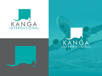 Kanga International airlinelogo branding branding logo custom logo design fiverr fiverr gig fiverr logo graphic design icon illustration kangroo logo logomark pictoralmark travel travellogo