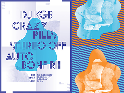 Crazy Pills Poster Series music poster type