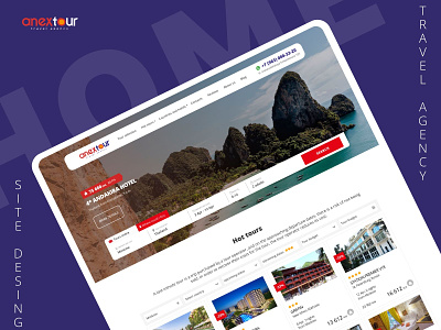 Anextour. Web site desing for a travel agency desing homepage travel travel agency trips uxui web desing webdesign website design