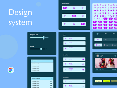 Design System app app design componenets design design system mobile design ui uikit uikits webdesign