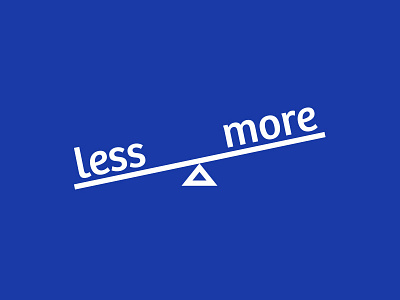 Less Is More ai blue concept design illustrator less more scale tee tshirt