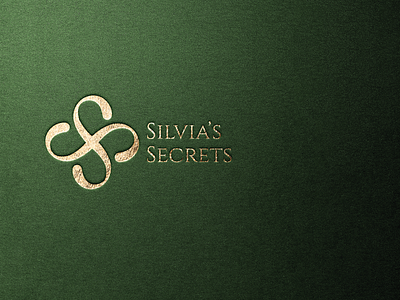 Silvia's Secrets delicate feminine logo luxury brand luxury logo monogram