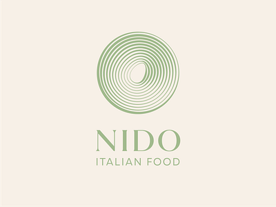 NIDO branding cuisine egg elegant food logo italian logo nest restraurant logo symbol