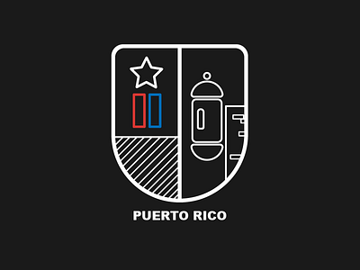 Badge of Puerto Rico badge design logo puerto rico vectors
