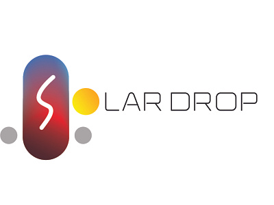 A futuristic logo design for SOLAR DROP app branding design graphic design illustration logo typography ui ux vector