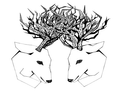 Cerf Tattoo deer illustration tattoo