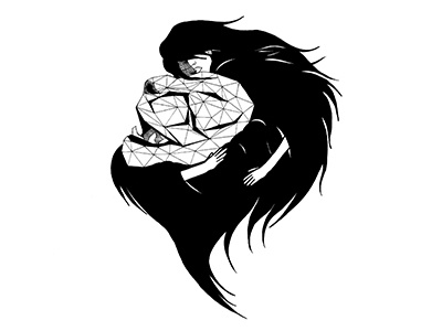 Lion Wife animal handmade illustration sketch