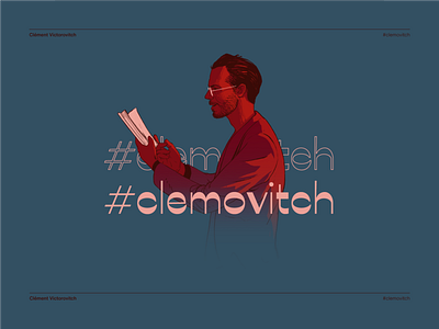 Clemovitch / Twitch stream opening book branding character comics concept debuts design drawing follow illustration red sketch speak stream twitch ui