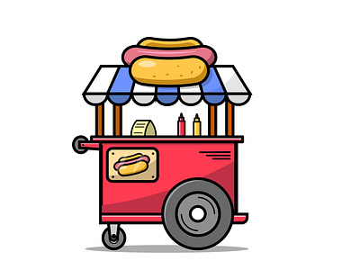 Hot dog stand - Illustrator