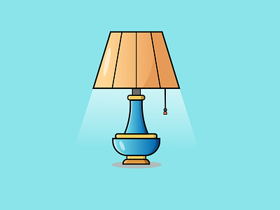 Light lamp- vector illustration