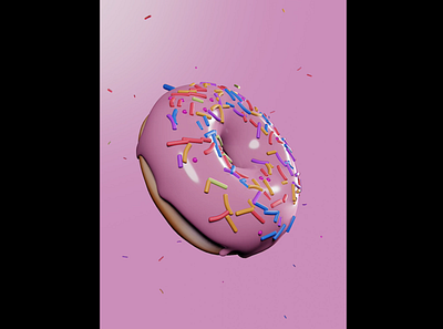 3D donut render using blender 3d animation blender donut rendering
