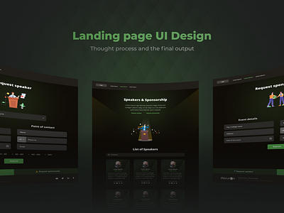 Landing page UI Design