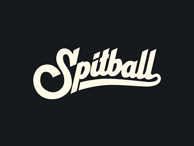 Spitball Logo baseball branding logo sports typography