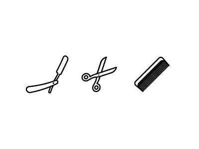 Barber barber barber shop black combo icon icons lagggom minimal scissors vector vectors