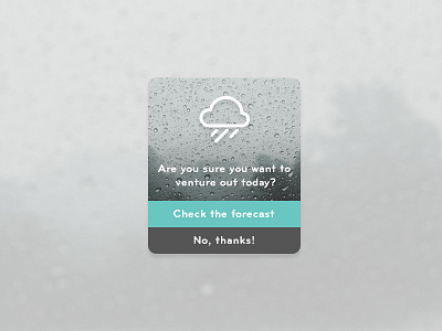 Daily UI - Pop-Up/Overlay daily ui icons interface minimal pop up ui user weather