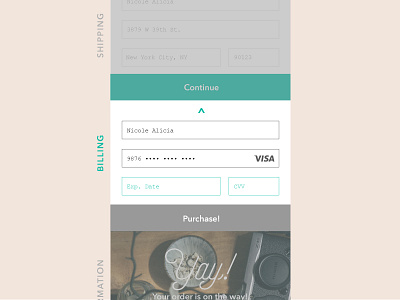 Daily UI - Credit Card Checkout checkout credit card daily ui minimal purchase ui user