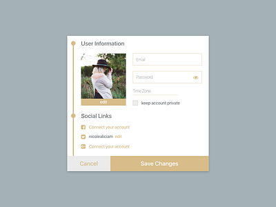 Daily UI - Settings daily ui edit minimal profile settings social ui user