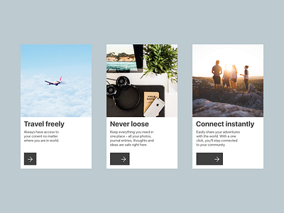 Daily UI - On Boarding connect daily ui minimal on boarding share travel ui user
