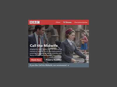 Daily UI - TV App app bbc daily ui display minimal movie netflix show tv ui user