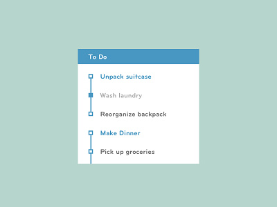 Daily UI - To Do List box check daily ui dinner list minimal to do ui unpack user