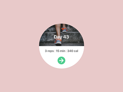 Daily UI - Workout of the Day daily ui day exercise interface minimal ui user watch workout