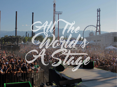 All The World's a Stage design hand lettering handmade font lettering motivation photography quote typography