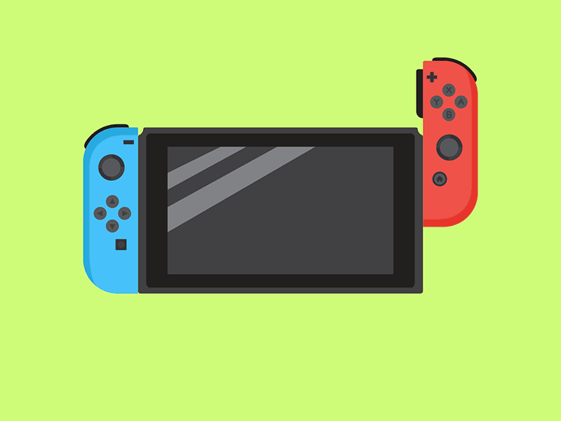 Nintendo Switch console gaming gif illustration nintendo nintendo switch videogames