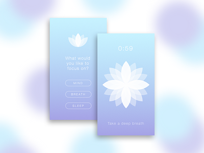 Need to channel your stress? app concept design meditate relax stress relief ui ux