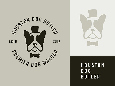 Dog Butler Logo branding butler dog logo dog service dogs logo