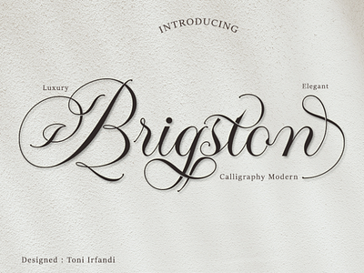 Brigston alternative calligraphy elegant fo font fontdesign fontscript fontstyle handwritting lettering luxury modern script signature typography