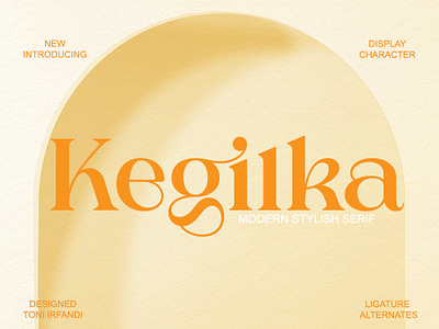 Kegilka advertising alternative branding cover design elegant font font display font elegant font luxury font popular font serif fontdesign fontstylish graphic design logo magazine modern serif typography