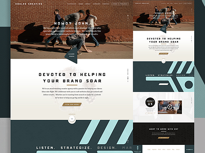 Coulee Creative Homepage | Initial Mockup