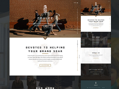 Coulee Creative Homepage | Final Revision coulee creative parallax video web design