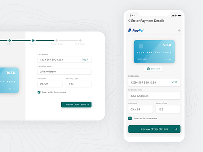 dailyui 002/100 - credit card checkout