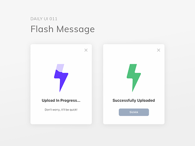 dailyui 011/100 - flash message