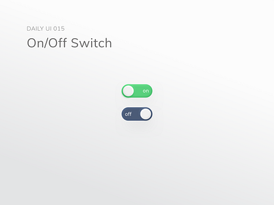 dailyui 015/100 On/Off Switch